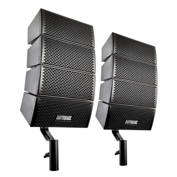 Earthquake Sound DJ-Array Gen2 - Sistema de altavoces Line Array de 4 x 4 pulgadas, juego de 2, color negro