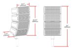 Earthquake Sound DJ-Array Gen2 - Sistema de altavoces Line Array de 4 x 4 pulgadas, juego de 2, color negro
