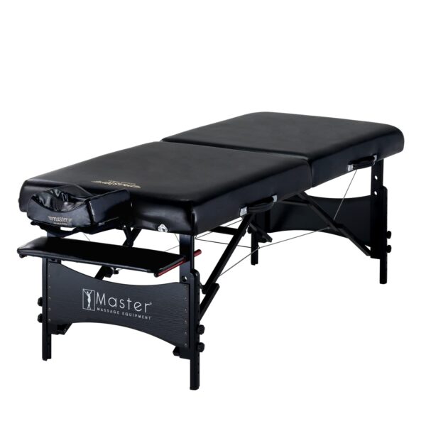 Mesa de Masaje Portátil Master Massage Galaxy 20243W 30x84 Pulgadas Negro con Accesorios