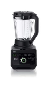 Braun TriForce Power Blender - Potente licuadora de encimera de 1600 vatios con 10 velocidades manuales, 3 texturas y 6