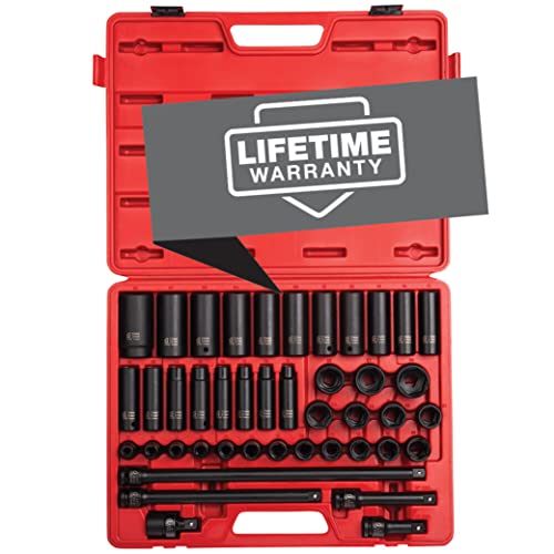 Juego de Llaves de Impacto Sunex Tools 2569 1/2 Pulgada 43 Piezas Métrico 0.354 a 1.181 Pulgadas
