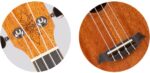 Ukelele de la serie de diseñador soprano de caoba