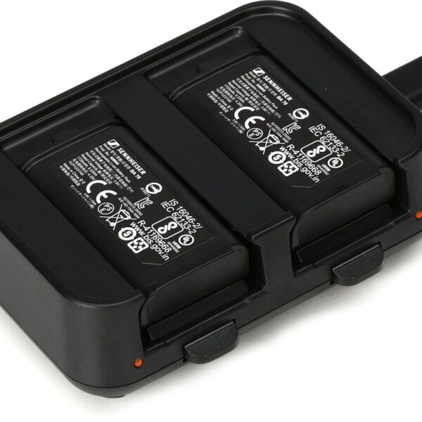 Juego de Carga Sennheiser EW-D Cargador de Doble Bahía con 2 Baterías Recargables BA-70 NiMH