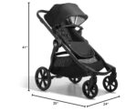 Baby Jogger City Select 2 Cochecito modular de una a dos plazas, colección Eco Lunar Negro