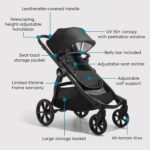 Baby Jogger City Select 2 Cochecito modular de una a dos plazas, colección Eco Lunar Negro