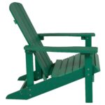 Juego de 2 Sillas Adirondack Flash Furniture Charlestown 2-JJ-C14501-GRN-GG Poliresina Verde para Interior y Exterior