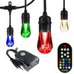 Tira de Luces LED Enbrighten Seasons 24 Pies 12 Bombillas Acrílicas Cambio de Color con Enchufe WiFi UltraPro Interior E