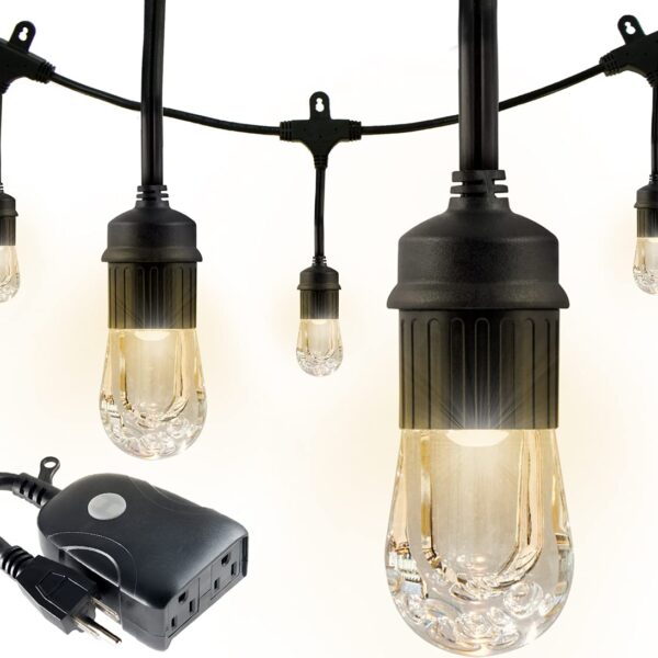 Guirnalda de Luces LED Enbrighten para Café 48 Pies 24 Bombillas Acrílicas con Enchufe Inteligente Wi-Fi UltraPro Interi