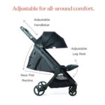 Ergobaby Metro+ Cochecito de bebé compacto, Cochecito de paraguas ligero que se pliega para almacenamiento en el compart