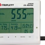 Triplett Monitor de calidad del aire interior de escritorio GSM200: dióxido de carbono (CO2), humedad, temperatura