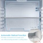 LDAILY Refrigerador compacto, mini refrigerador de 2.4 pies cúbicos con temperatura ajustable de 32 ℉ a 50 ℉, descongela