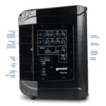Gemini Altavoz PA inalámbrico de batería, 400 vatios, 6.5" (GPSS-650) | Batería inalámbrica de 13 lb PA, 6.5", 11+ hr -