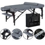 Mesa de Masaje Master Massage Montour LX 28259R 30 x 84 Pulgadas Espuma Viscoelástica 3 Pulgadas Gris
