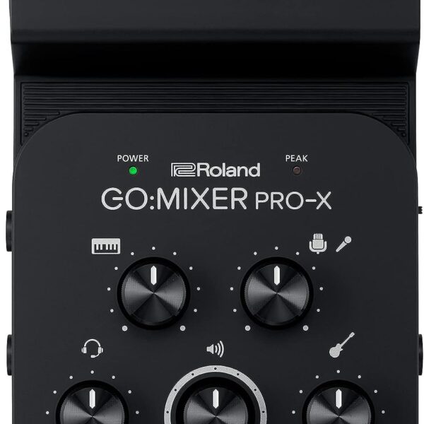 Roland GO:MIXER PRO-X Mezclador de audio para teléfonos inteligentes | Conecta y mezcla hasta 7 fuentes de audio | Añade