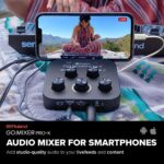 Roland GO:MIXER PRO-X Mezclador de audio para teléfonos inteligentes | Conecta y mezcla hasta 7 fuentes de audio | Añade