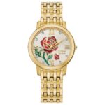 Reloj Citizen Eco-Drive Disney Princess Belle EX1492-59W Dorado Marcadores de Diamante Cristal de Zafiro 30 milímetros
