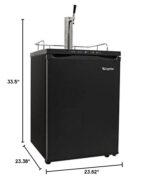 EdgeStar KC3000 Kegerator de tamaño completo con pantalla digital - negro
