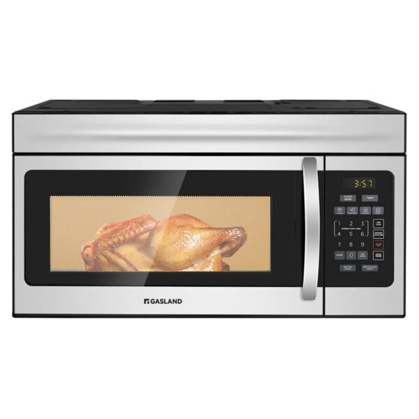 GASLAND Microondas sobre la estufa de 30 pulgadas, microondas para fijar sobre la cocina de 1.7 pies cúbicos con 10 nive