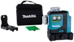 Makita SK700GD 12V max CXT® Láser verde autonivelante inalámbrico de iones de litio de 360° de 3 planos, clase II, 510-5