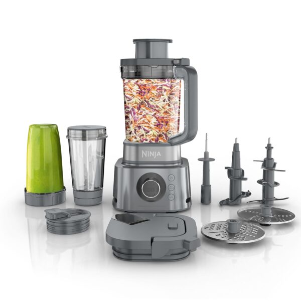 Ninja Combo de licuadora y procesador de alimentos, sistema de licuadora Foodi Power para batidos, tazones, untables y b