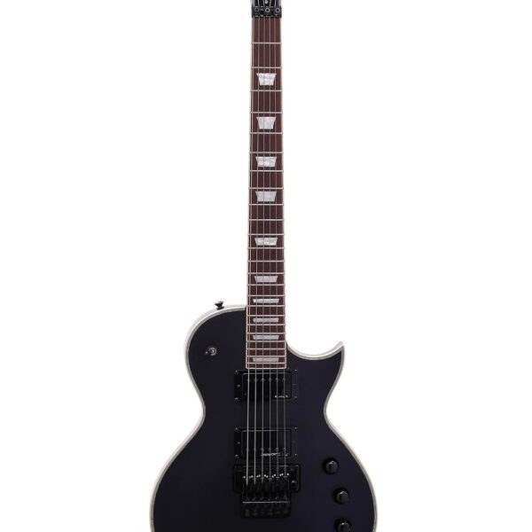 IYV - ILP-400FR Guitarra Eléctrica de Cuerpo Sólido, Negro Satinado
