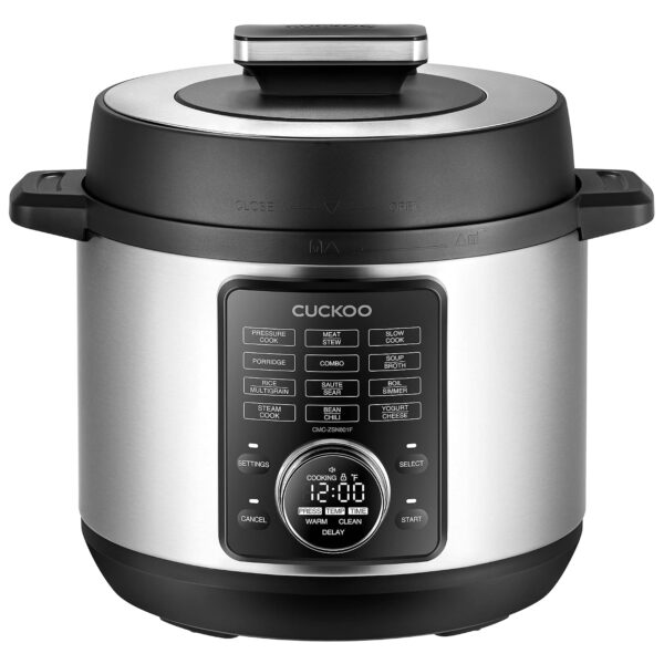 CUCKOO Olla a presión 10 opciones de menú: vaporizador, cocción lenta, salteado, gachas de avena y más, pantalla LED fác