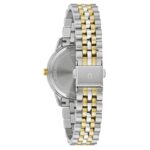 Reloj Bulova Clásico 98P198 Acero Inoxidable Bicolor Esfera Negra 32 milímetros con Diamantes para Mujer