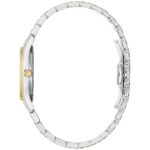 Reloj Bulova Clásico Mujer 98R288 Acero Inoxidable Bicolor 16 Diamantes Esfera Madreperla Cristal Mineral Curvo 31 Milím