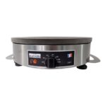 Eurodib CEBIR4110 Krampouz Crepe Maker, Eléctrico, 15-3/4" (40 cm), Plancha de Hierro Fundido, Control Termostático, Cal