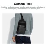 Mochila Coach Signature Gotham Pack C5332-JIO1U Cuero Carbón Negro 4.03 Litros
