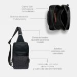 Mochila Coach Signature Gotham Pack C5332-JIO1U Cuero Carbón Negro 4.03 Litros