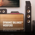 Altavoz de Torre Polk Signature Elite ES60BRN Nogal Alta Resolución Dolby Atmos DTS:X Tweeter 1 Pulgada 3 Woofers 6.5 Pu