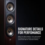 Altavoz de Torre Polk Signature Elite ES60BRN Nogal Alta Resolución Dolby Atmos DTS:X Tweeter 1 Pulgada 3 Woofers 6.5 Pu
