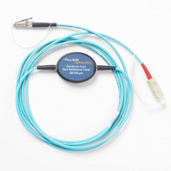 Fluke Networks Cable de referencia de prueba compatible con flujo encerrado multimodo (6.6 ft) para probar fibras termin
