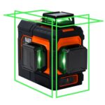 Klein Tools 93PLL - Nivel láser autonivelante con planos verdes brillantes de 3x360 grados, batería recargable, montaje