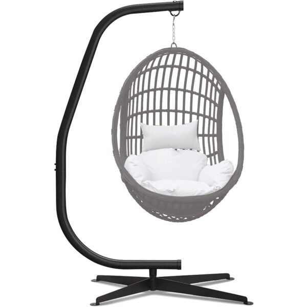 Soporte para Hamaca BestMassage Hanging Hammock Stands Acero Negro Capacidad 300 Libras