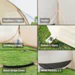 Tienda de Campaña Desplegable Alvantor 9018#E8 12x12 Pies Beige