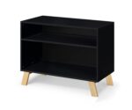 Cambiador Livia Suite Bebe Modelo 27866-BLN Negro y Natural Madera con Bandeja Superior Extraíble