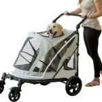 Cochecito para Mascotas Pet Gear Expedition PG8850NZFOAU Sin Cremallera Doble Entrada Color Niebla