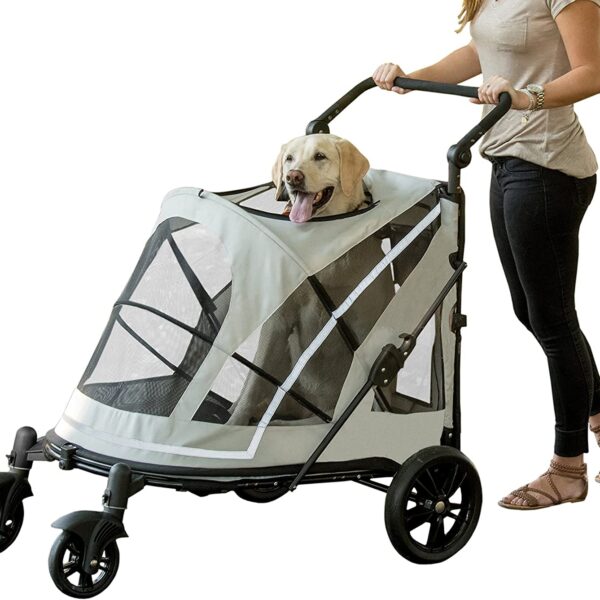 Cochecito para Mascotas Pet Gear Expedition PG8850NZFOAU Sin Cremallera Doble Entrada Color Niebla