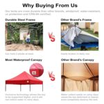 Toldo ABCCANOPY Premium2.0 10x15 pies Gris Impermeable Resistente al Viento