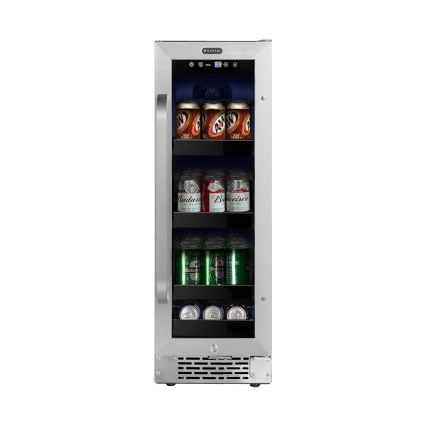 Whynter BBR-638SB Refrigerador y enfriador de bebidas integrado debajo del mostrador de 12 pulgadas, refrigerador con pu
