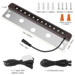 Luz LED Woark para paisaje CS-DY-STEPLIGHTZXRGB-8P12IN paquete de 8 luces de pared 3 W 12 pulgadas IP65 12 V CC RGBW bla