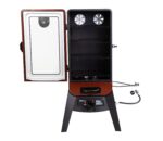 Fumador de Gas Vertical Pit Boss 10773 Serie 3 Rojo Hammertone 880 Pies Cuadrados