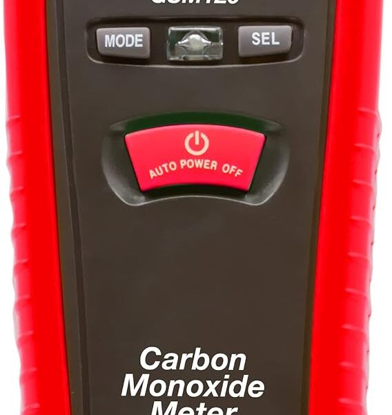 Triplett Medidor portátil de monóxido de carbono (CO) GSM120 con alarmas audibles/visuales - 0 a 1000ppm