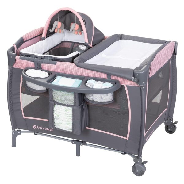 Baby Trend - Cuna Lil Snooze Deluxe III, color rosa