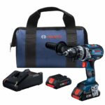 BOSCH GSB18V-975CB25 taladro/atornillador sin escobillas listo para conexión de 18 V, 1/2 pulg. con (2) baterías CORE18V