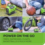 Inflador de Neumáticos Greenworks ING401 Inalámbrico 24V 160 PSI