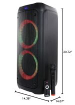 Altavoz Portátil Inalámbrico beFree Sound BFS-8 8 pulgadas Bluetooth con Luces Reactivas