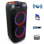 Altavoz Portátil Inalámbrico beFree Sound BFS-8 8 pulgadas Bluetooth con Luces Reactivas